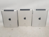 Lot of 3 Apple iPad A1396 16GB 64GB Tablet Silver Parts