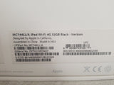 Apple iPad MC744LL/A Wi-Fi 4GB 32GB Black Verizon BOX ONLY