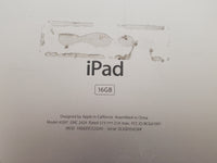 Apple iPad A1397 16GB Tablet Silver Parts