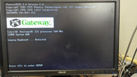 Vintage Gaming Gateway TBR3 500 Computer Intel PIII 500MHz 128MB RAM No HDD