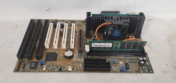 Vintage ASUS P2-99 Computer Motherboard Intel Celeron 333MHz 128MB RAM