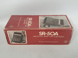 Vintage Texas Instruments SR-50A Calculator Box Prop HACF Halt & Catch Fire