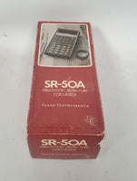 Vintage Texas Instruments SR-50A Calculator Box Prop HACF Halt & Catch Fire