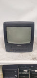 Retro Gaming Emerson EWC1302 13" CRT TV Combination VCR VHS Player Monitor 2002