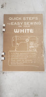 Vintage White 83538 Electric Sewing Machine + Case & Manual