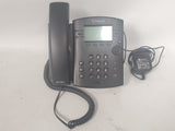 Lot of 2 Polycom VVX 301 Desktop Office Digital Business Phone w/ Adapter