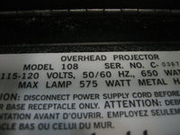 Buhl 108 Overhead Projector