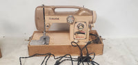 Vintage White 83538 Electric Sewing Machine + Case & Manual