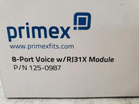 Primex 125-0987 8-Port Voice / RJ31X Module Patch Panel