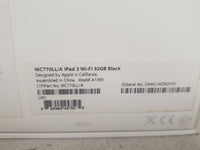 Apple iPad 2 MC770LL/A Wi-Fi 32GB Black BOX ONLY