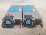 Lot of 2 HP DPS-460EB A 499250-101 460W Server Power Supply