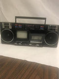 Vintage Lenox Sound TV-36 Boom Box Radio CRT TV Cassette player.