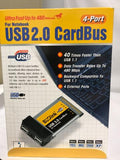 NEW Buslink UII-CB4 4-Port USB 2.0 Cardbus