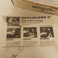 NEW Vintage Opti-Klens II 30984 Face/Eye Wash Fountain